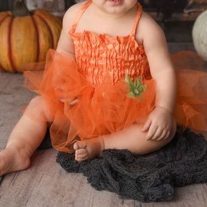 Pumpkin Tutu Babygirl Halloween Costume